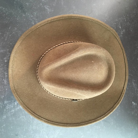 Stetson Rawhide Crushable Buffalo Felt Hat 7 1/8 - Picture 11 of 11